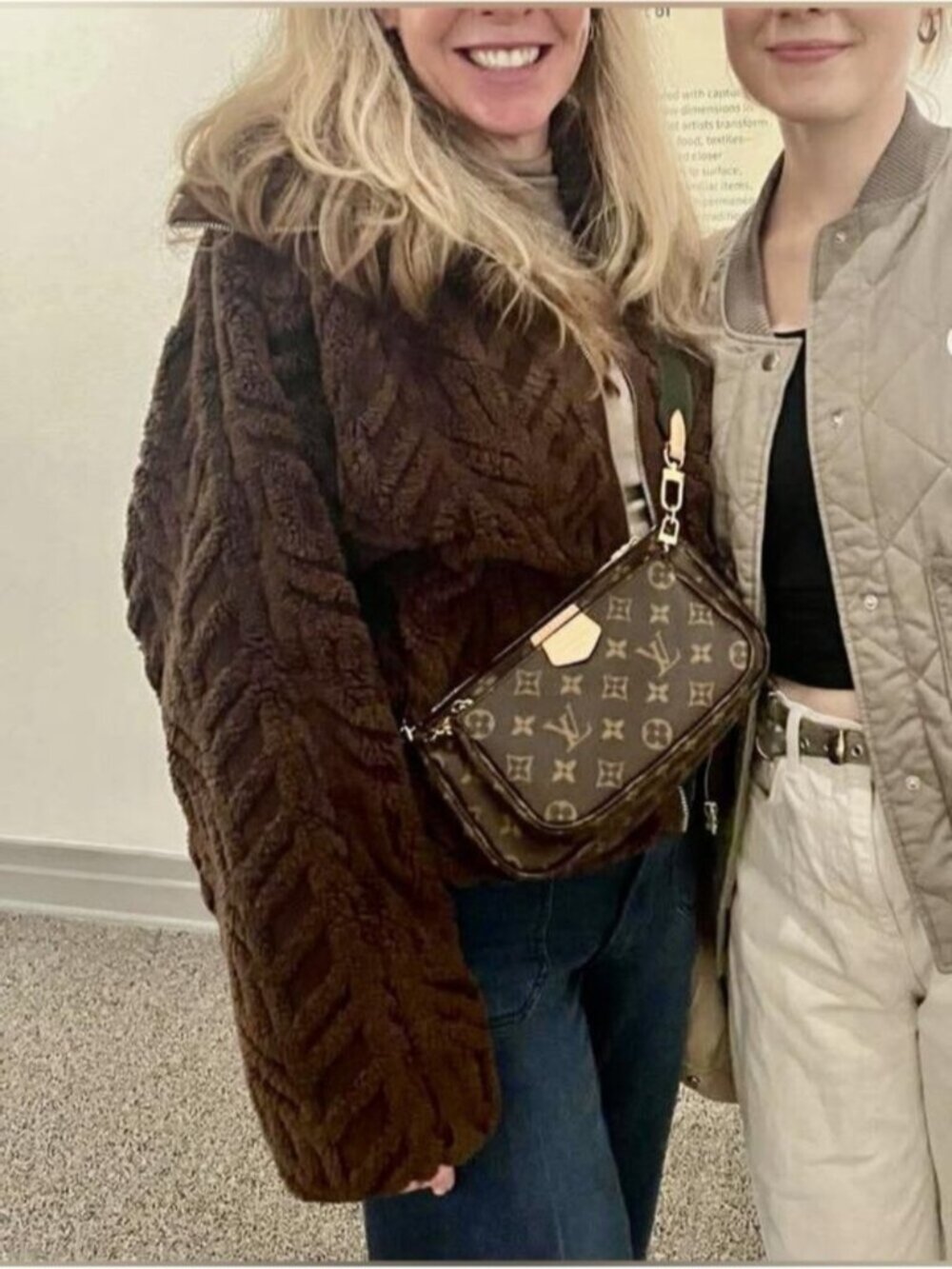 NWT Size S - Pilcro Textured Faux Fur Jacket Brown (NWT US$ 158)